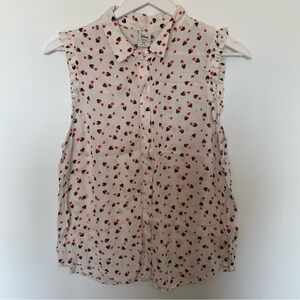 Disney Collection By Lauren Conrad Minnie Mouse Blouse SZ XL